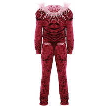Load image into Gallery viewer, Velvet Red Tracksuit

