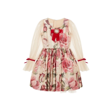 Load image into Gallery viewer, Flower Print Dress With Sleeves
