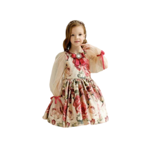 Load image into Gallery viewer, Flower Print Dress With Sleeves
