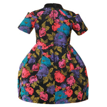 Load image into Gallery viewer, Black Colorful Dress
