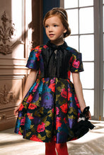 Load image into Gallery viewer, Black Colorful Dress
