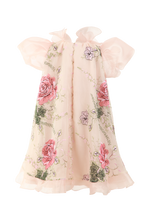 Load image into Gallery viewer, Pink Dress With Puff Sleeves
