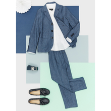 Load image into Gallery viewer, Pure Linen Shirt With Embroidered Logo
