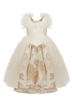 Load image into Gallery viewer, White And Gold Dress
