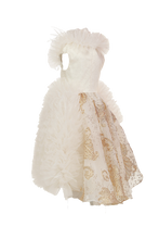 Load image into Gallery viewer, White And Gold Dress
