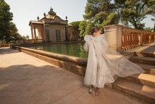 Load image into Gallery viewer, White Dress Organza With Organza Sleeves
