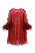 Load image into Gallery viewer, Red Dress With Sequins
